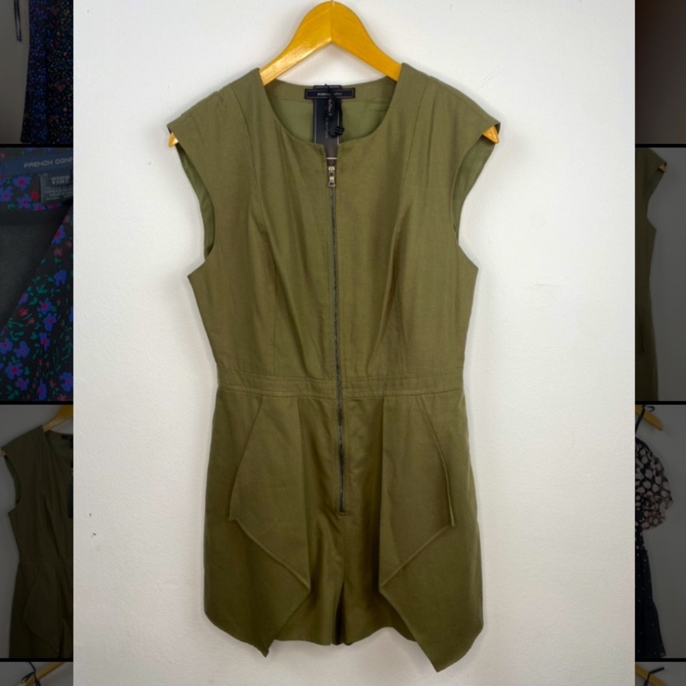 BCBG Maxazria pleated romper